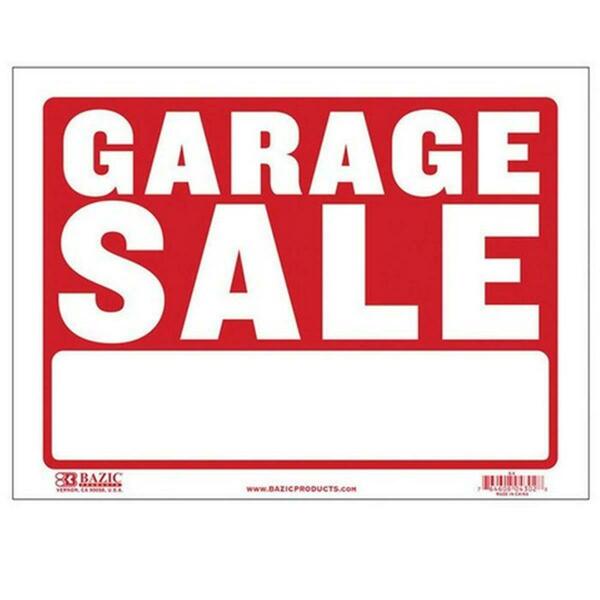 Bazic Products 9 x 12 in. Garage Sale Sign S-3